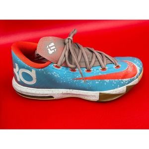 Nike KD 6 Maryland Blue Crab 2013 Size 9 Gamma Blue Grey Teal 599424 40